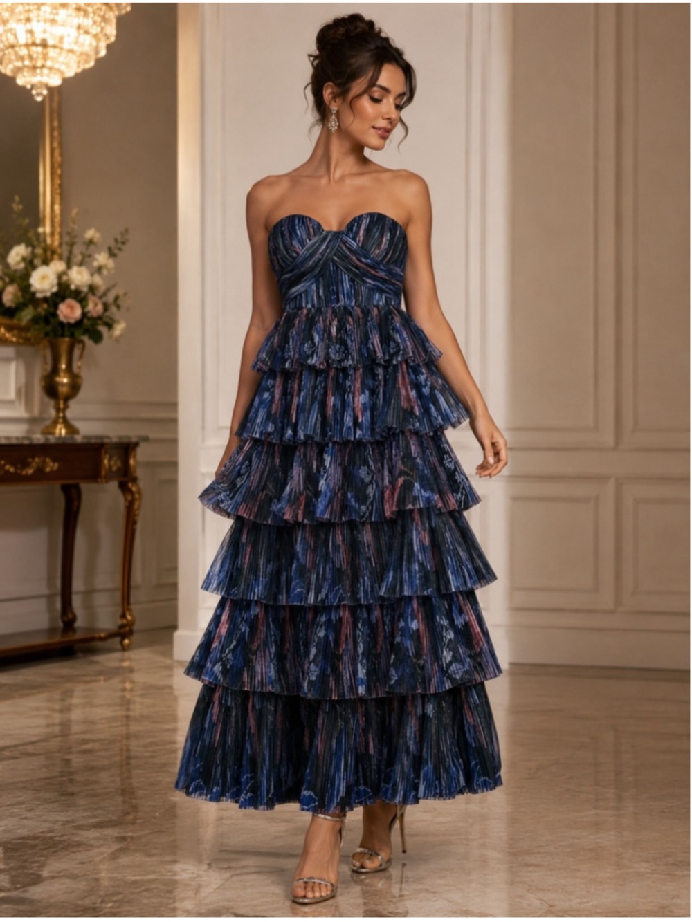Women's Hutch Strapless Tiered Dress Sz S